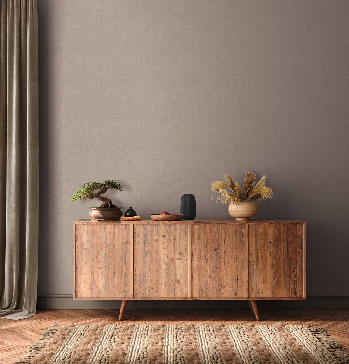 A.S.Creation Vliestapete grau B/H/D: ca. 53x1005x8,9 cm