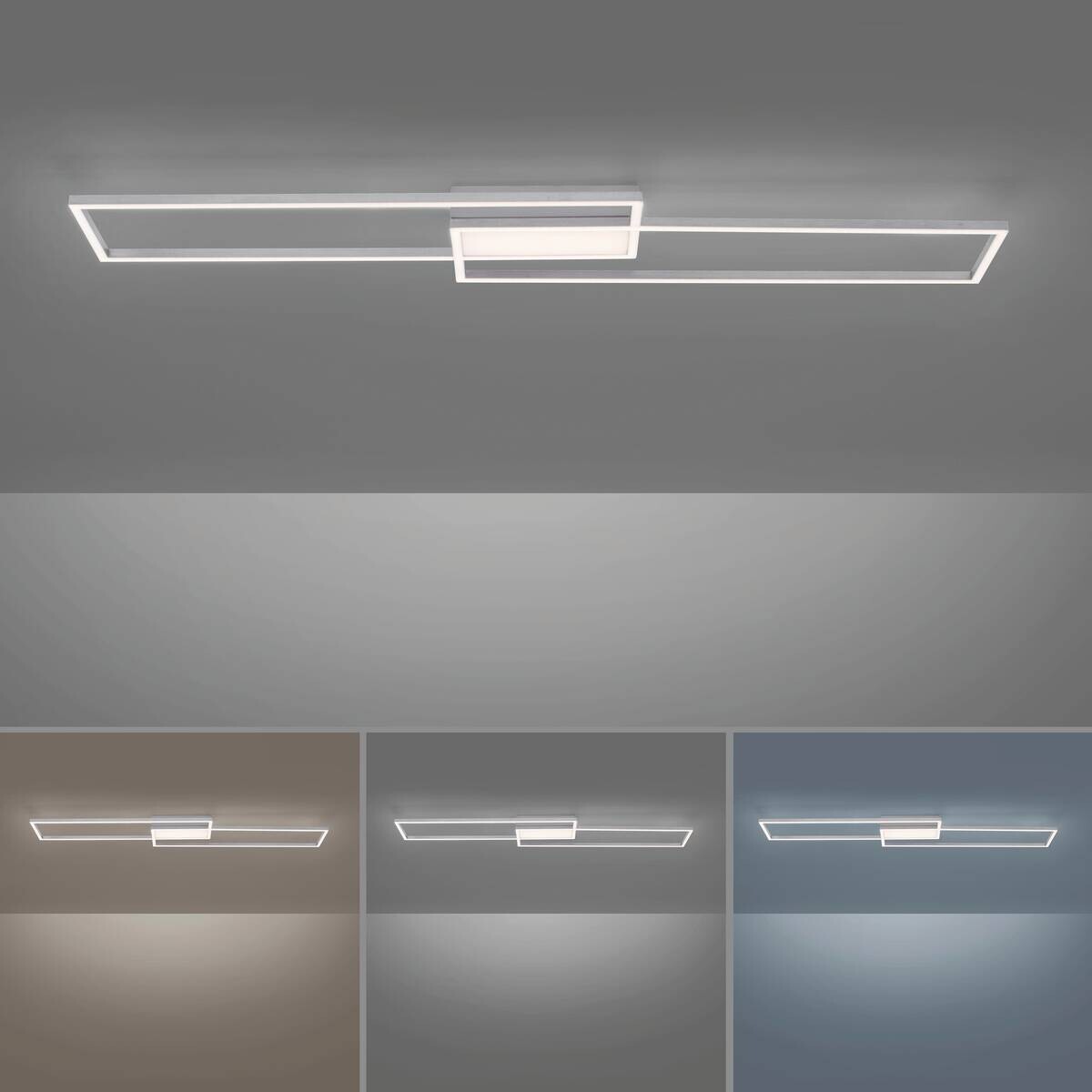 Just Light Deckenleuchte Asmin B/H/L: ca. 25,5x6x109,5 cm