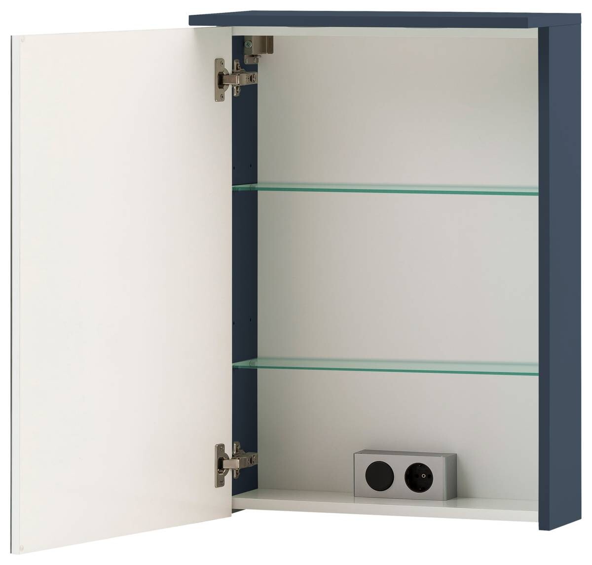 Spiegelschrank Jesper blau dunkel B/H/T: ca. 50,4x72,3x16 cm