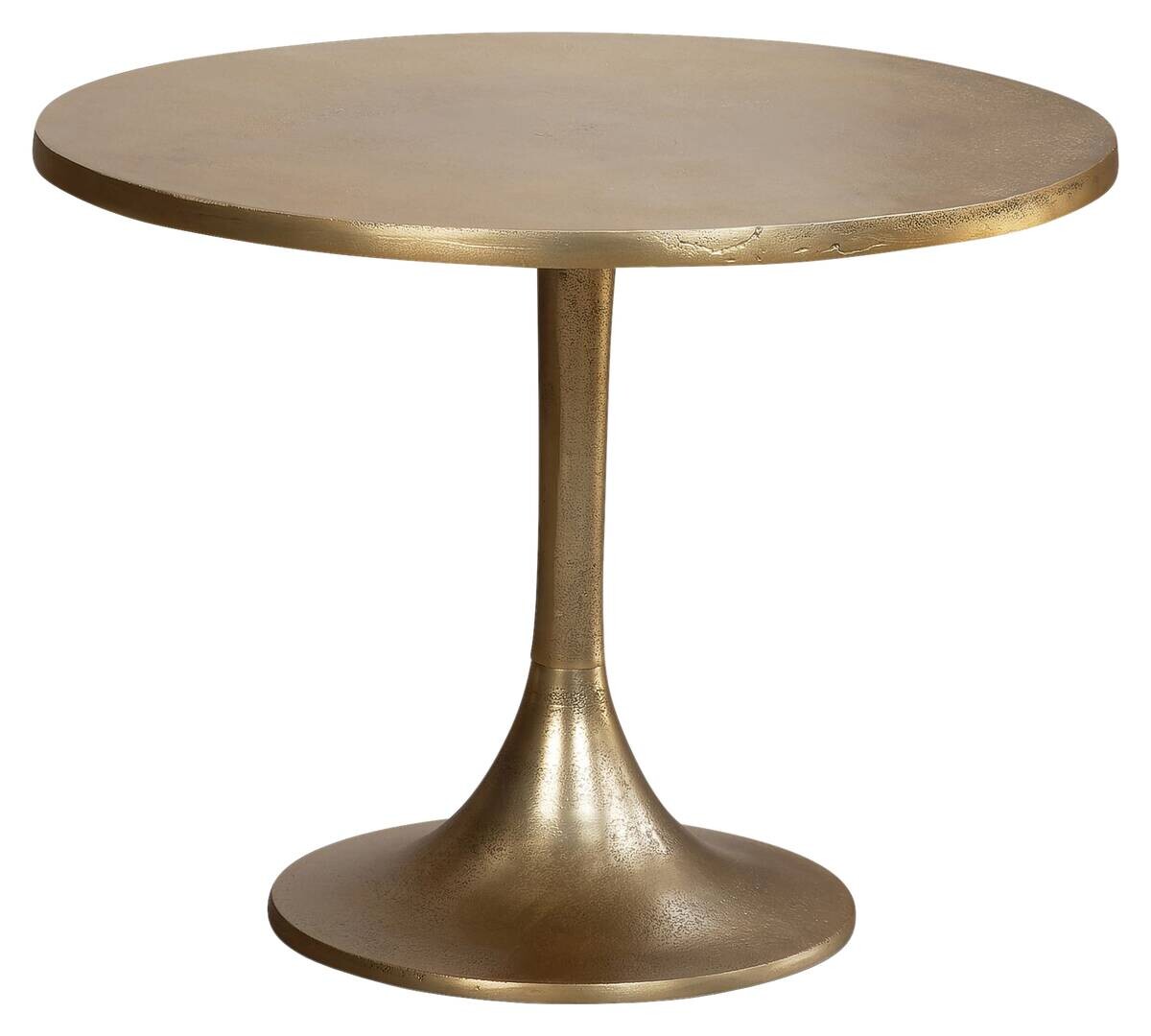 Couchtisch gold Optik H/T: ca. 47x60 cm