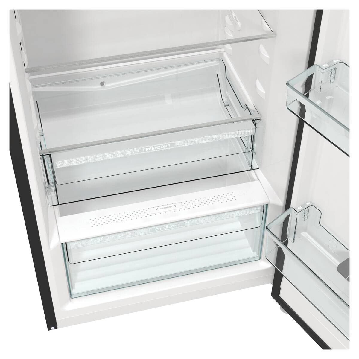 Gorenje VW-Retro-Kühlschrank OBRB615DBK schwarz B/H/L: ca. 59,5x152,5x66,1 cm