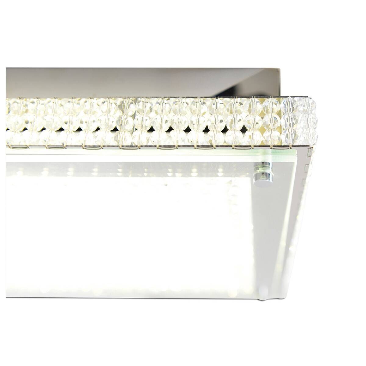 Näve Leuchten Deckenleuchte 1200931 transparent Metall Kunststoff B/H/T: ca. 39x7,2x39 cm null 1 Brennstellen