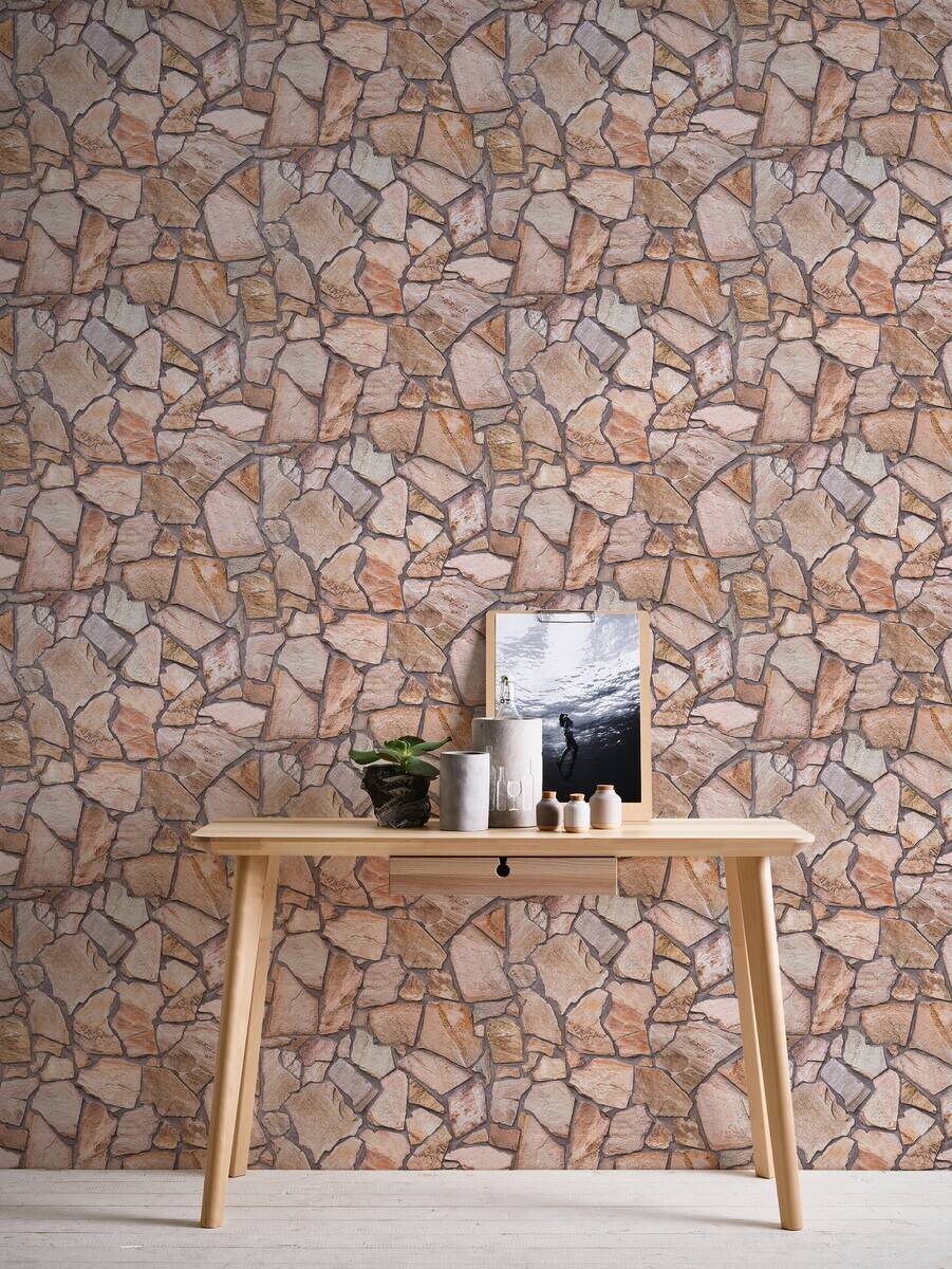 A.S.Creation Vliestapete grau beige B/H/D: ca. 53x1005x9 cm