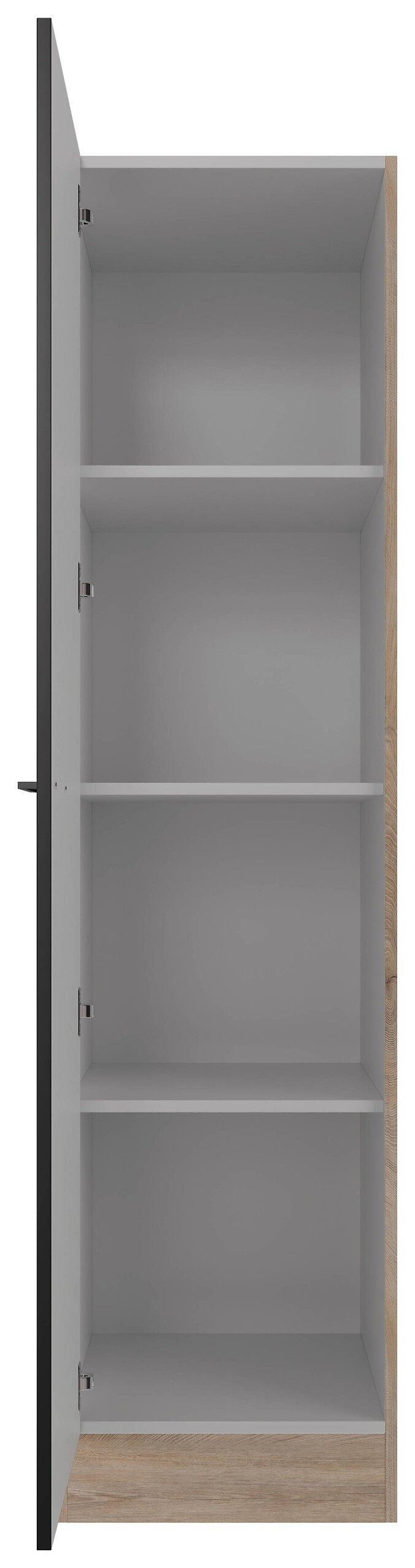 Unterschrank Capri schwarz matt B/H/T: ca. 50x200x57 cm