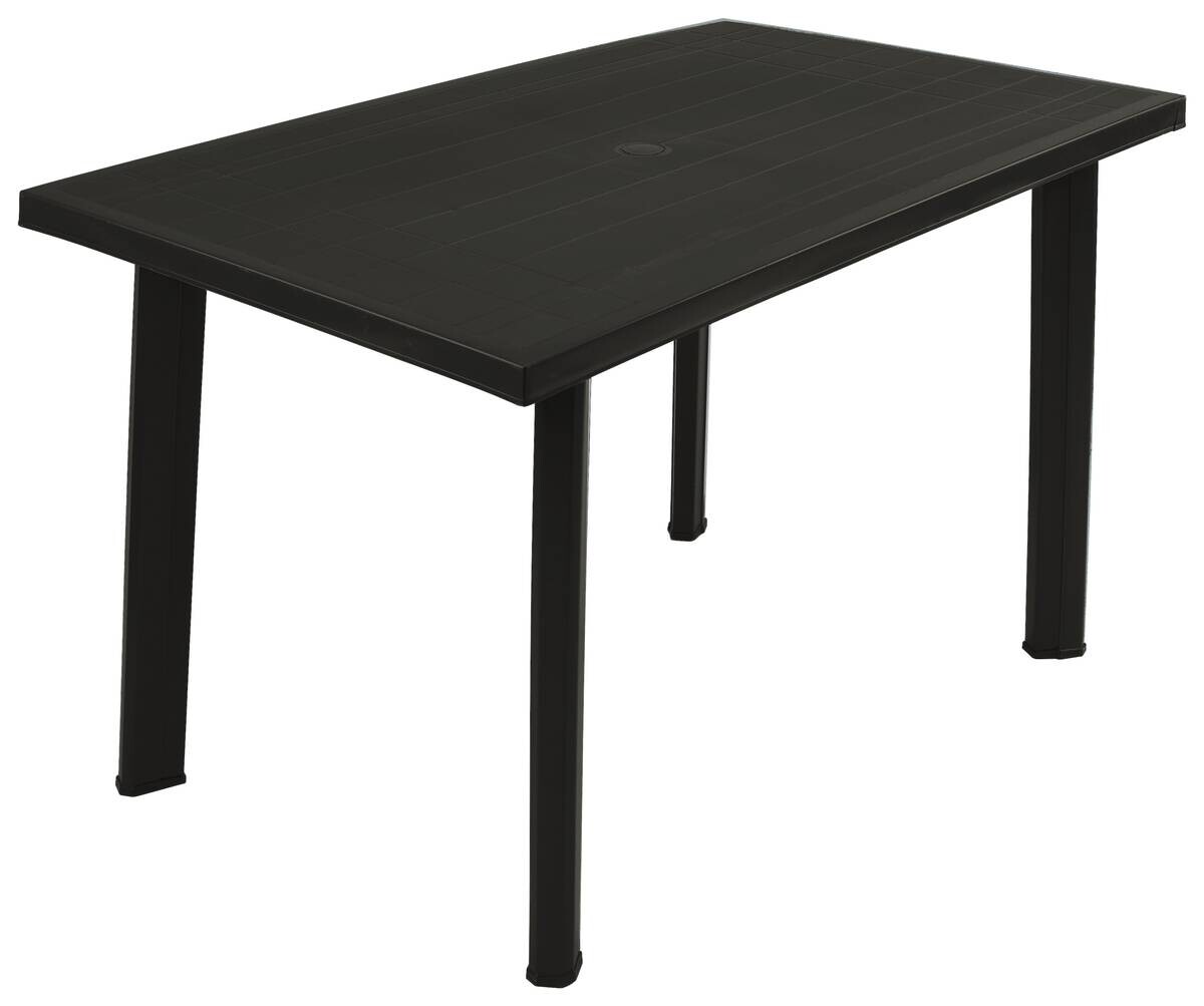 ProGarden Kunststofftisch Velo anthrazit Kunststoff B/H/L: ca. 76x72x126 cm