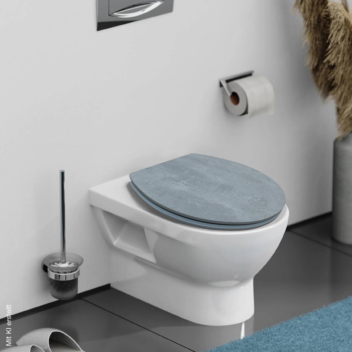 POCOline WC-Sitz Betonoptik MDF