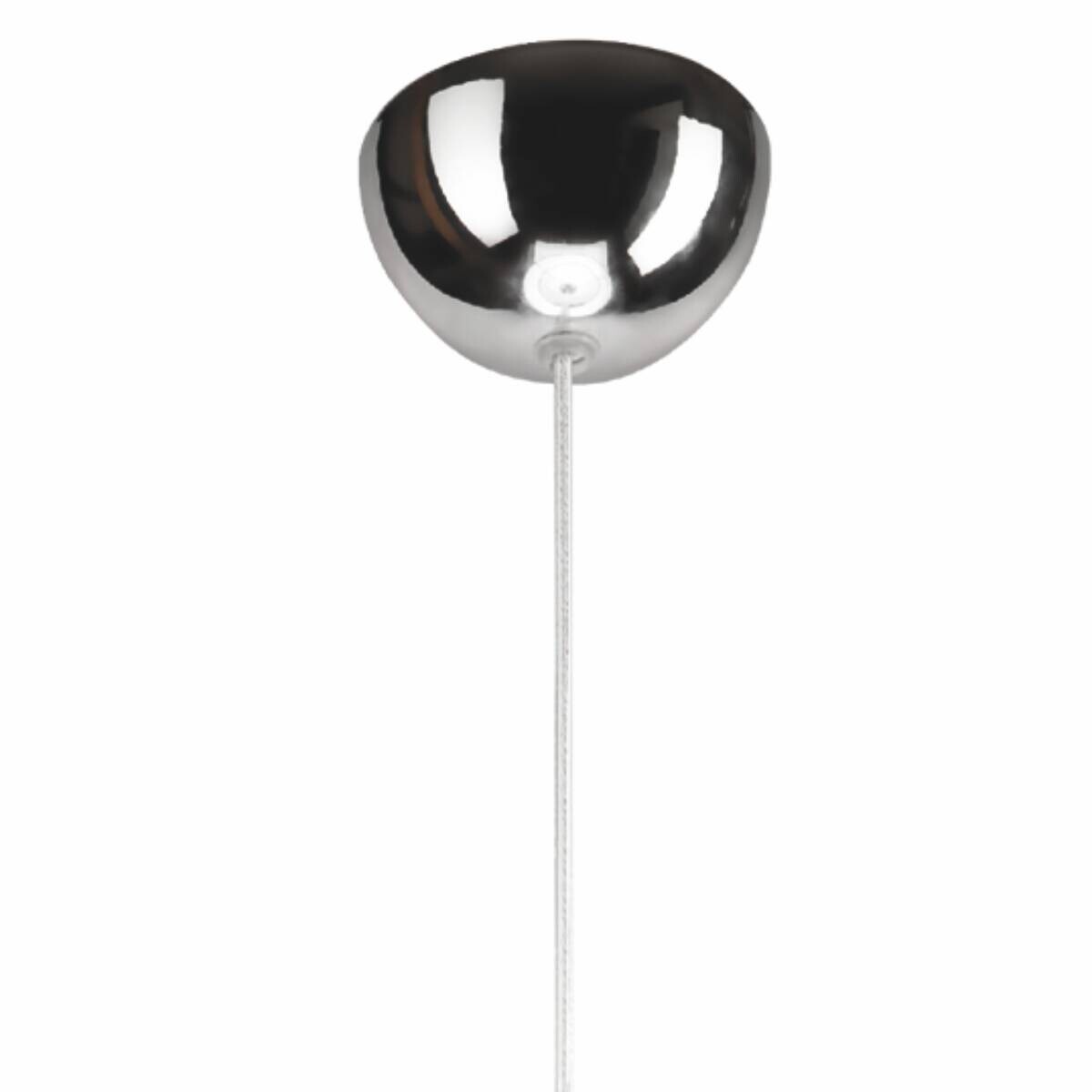 Lamkur Pendelleuchte Mel weiß Stahl Glas H/L: ca. 75x30 cm E27 1 Brennstellen