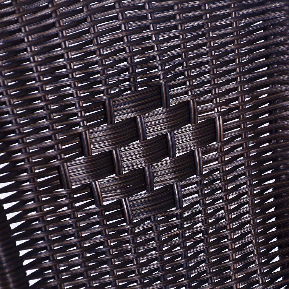 VCM Balkon-Set braun Polyrattan B/H/T: ca. 53x73x60 cm