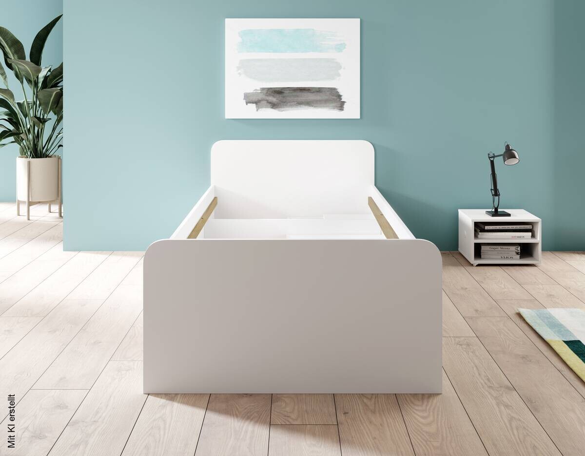 Jugendbett weiß Liegefläche B/L: ca. 90x200 cm