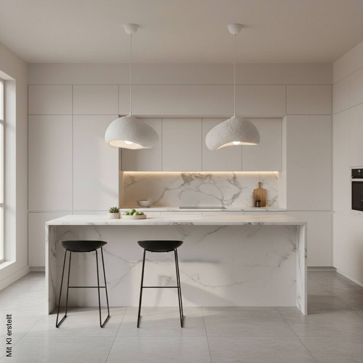 Opviq Pendelleuchte weiß Fiberglas Metall B/T/L: ca. 32x27x32 cm E27 1 Brennstellen