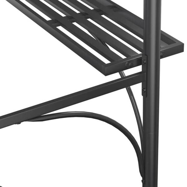 vidaXL Pavillon anthrazit Stahl B/H/T/L: ca. 115x230x115x220 cm