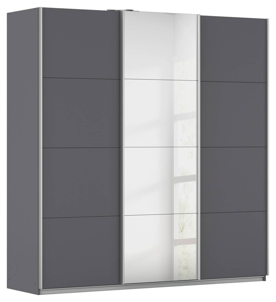 Kleiderschrank Kulmbach grau B/H/T: ca. 203x210x62 cm