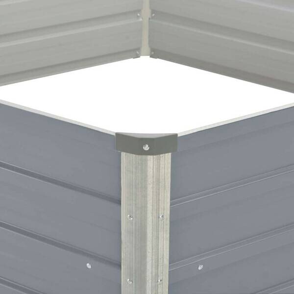 Hochbeet grau Metall B/H/L: ca. 129x129x129 cm