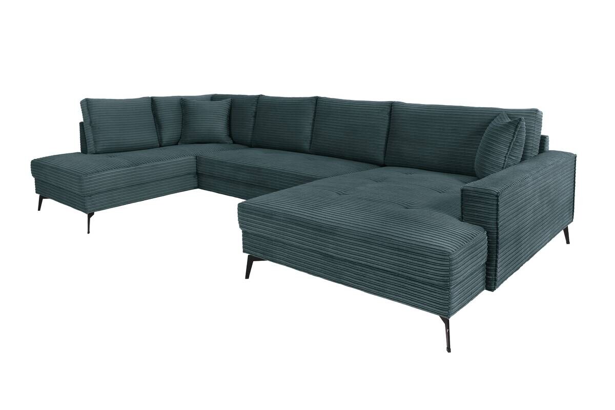 Wohnlandschaft Zero azur Microfaser B/H/T: ca. 362x86x195 cm
