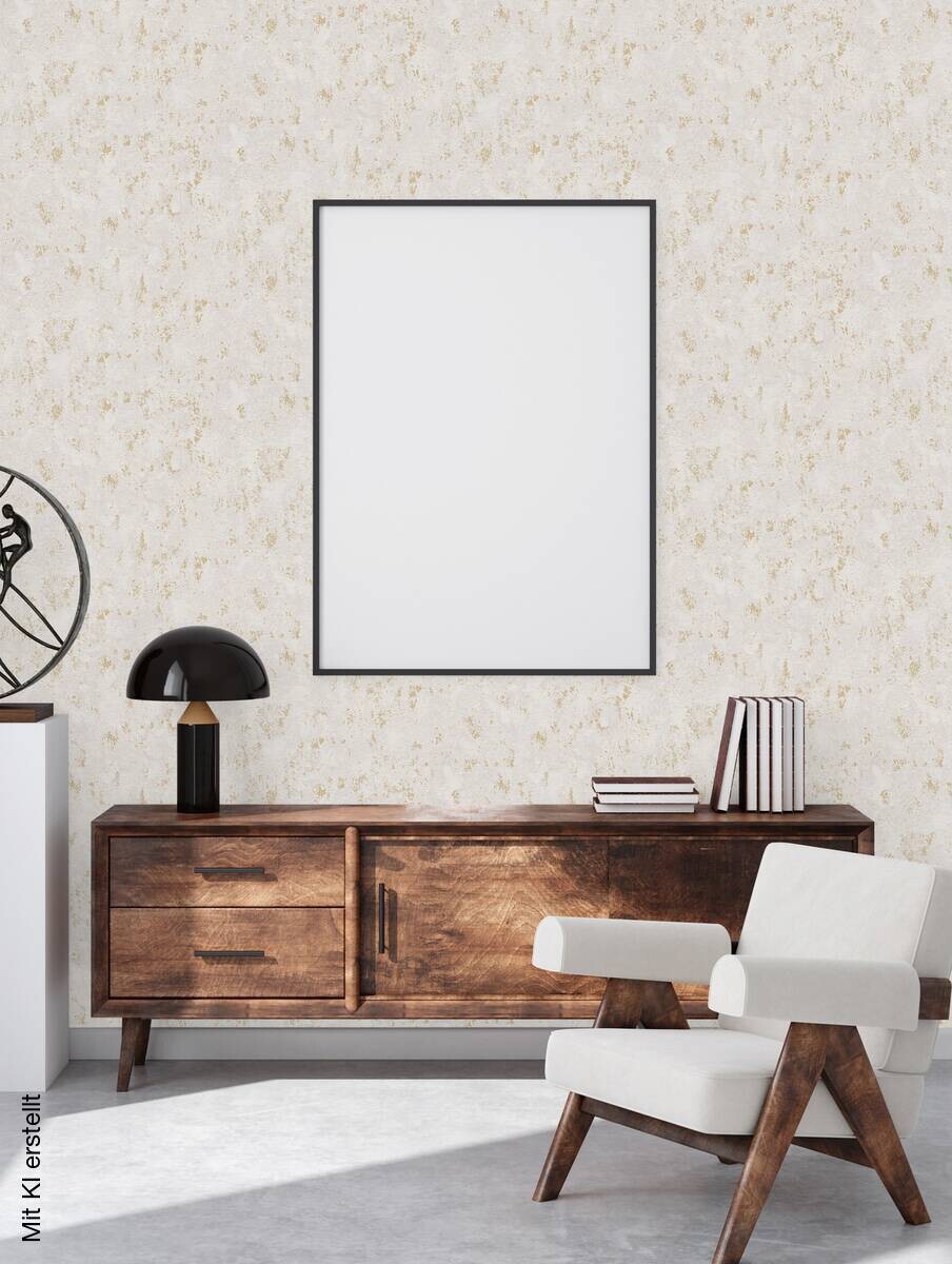 A.S.Creation Vliestapete gold grau B/H/D: ca. 53x1005x9 cm