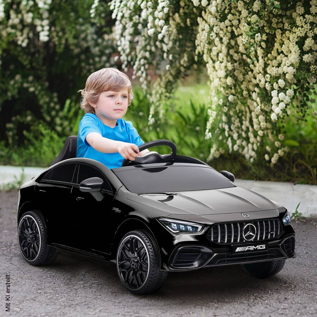 AIYAPLAY Kinder-Elektroauto schwarz B/H/L: ca. 61x45x110 cm