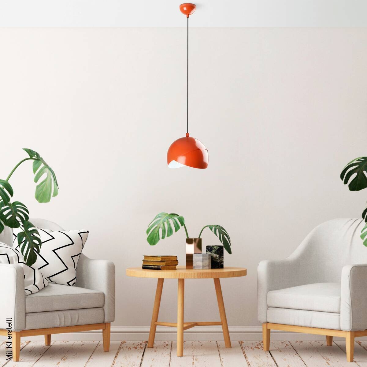 Opviq Pendelleuchte orange B/H/T: ca. 20x114x20 cm E27 1 Brennstellen
