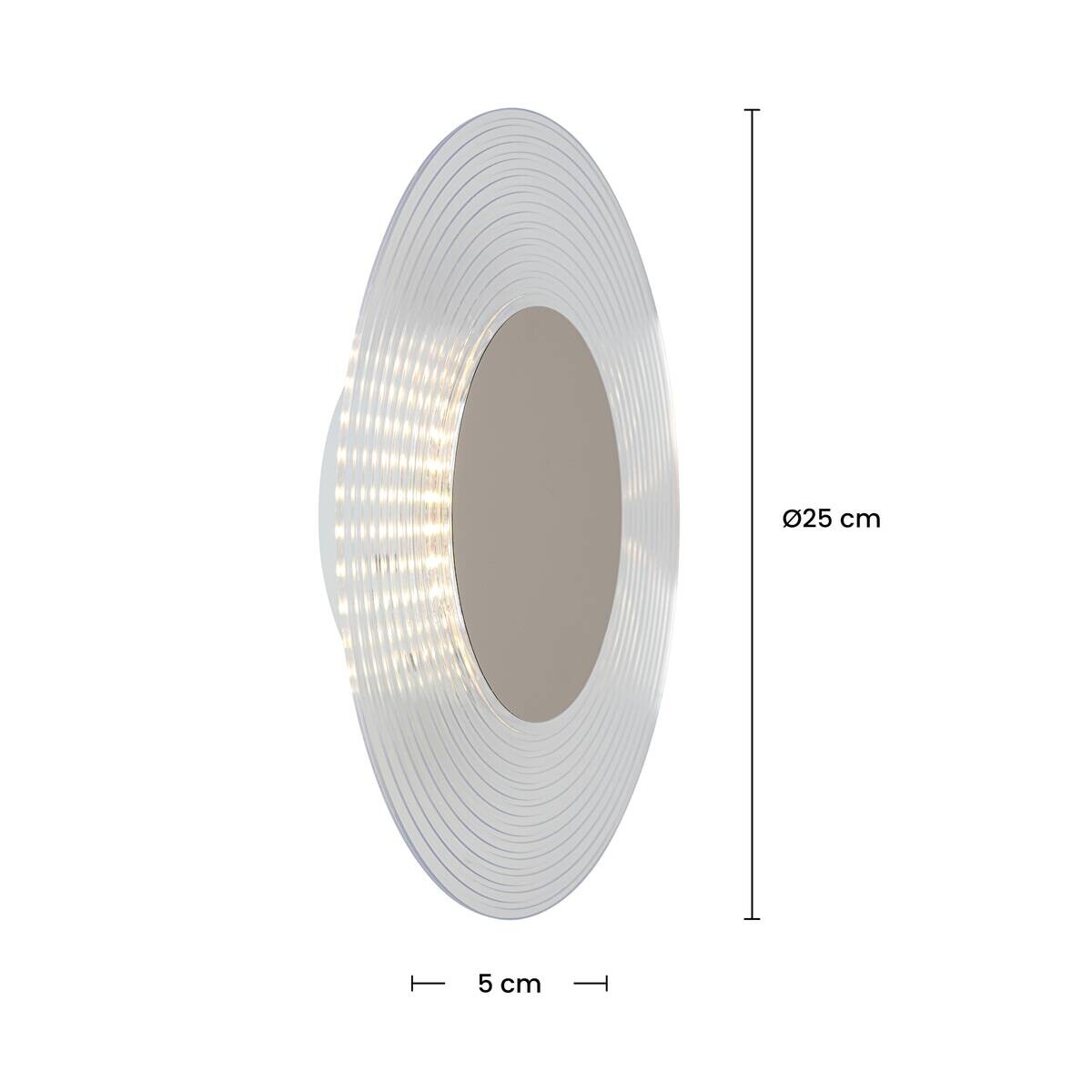 Nolo Akku-LED-Wandleuchte Dot H/D: ca. 6x25 cm