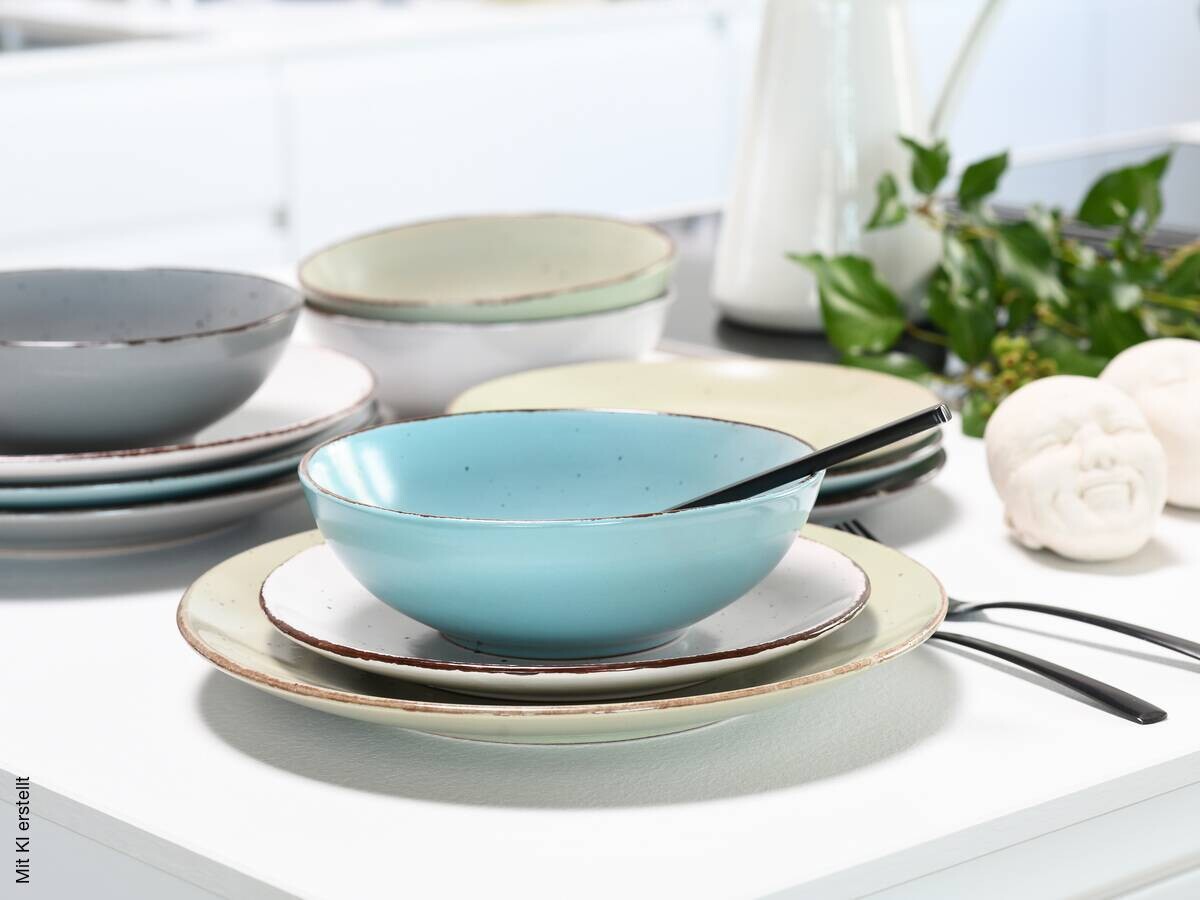 CreaTable Kombiservice Fashion multicolor Keramik 16 tlg.
