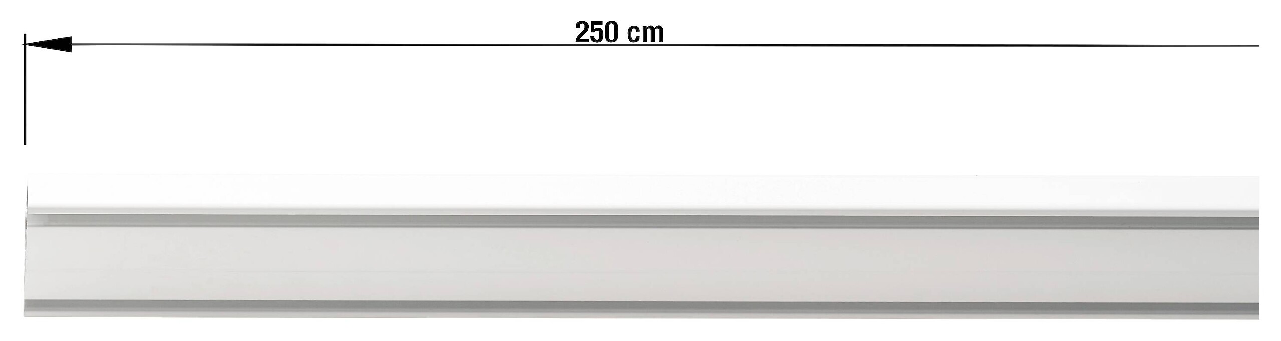 ondeco Alu-Schiene Level weiß Metall 2 Läufe