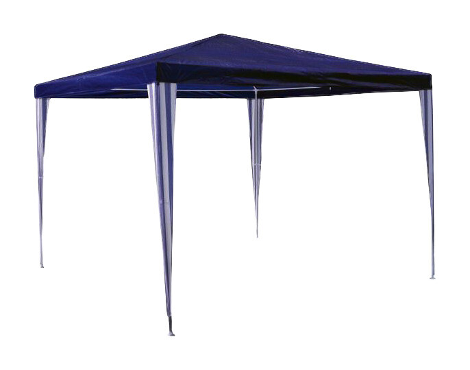 VCM Pavillon blau Stahlrohr B/H/L: ca. 300x197x300 cm