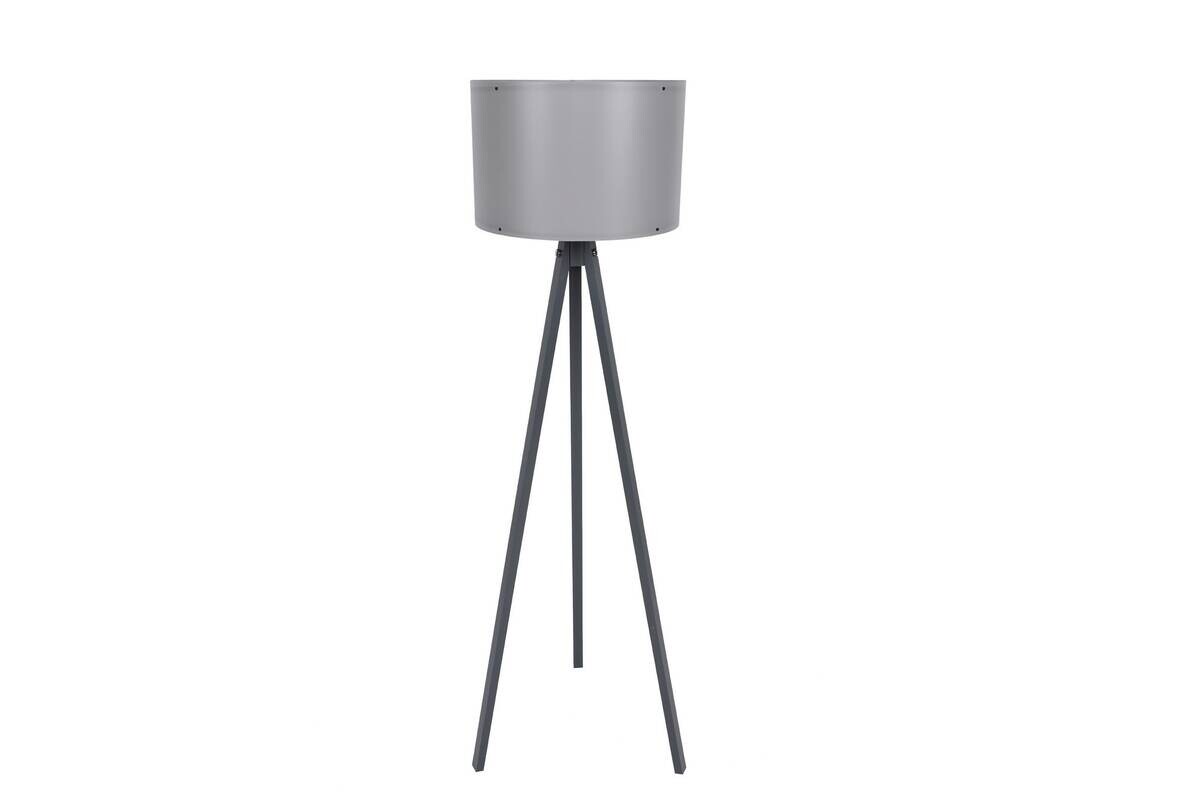 Opviq Stehlampe grau Polypropylen MDF B/H/L: ca. 38x145x38 cm E27 1 Brennstellen