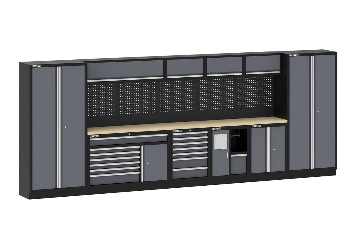 Werkstatteinrichtung Apollo anthrazit B/H/L: ca. 523x200x46 cm