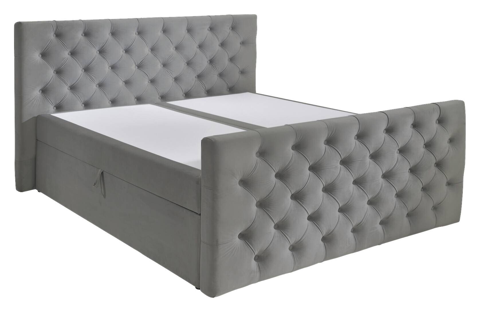 Boxbett Glow graubraun Liegefläche B/L: ca. 160x200 cm