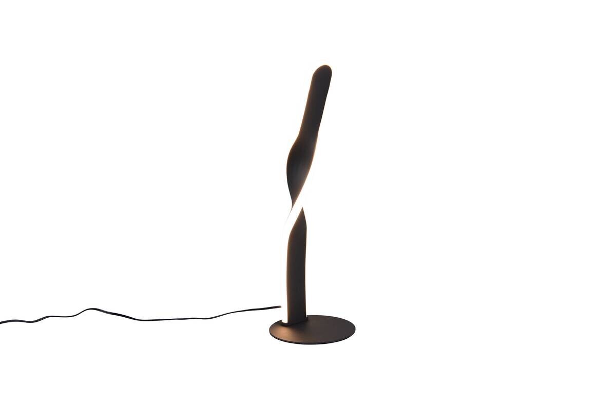 Reality LED Tischleuchte Ginko mattschwarz Metall H: ca. 40,5 cm 1 Brennstellen