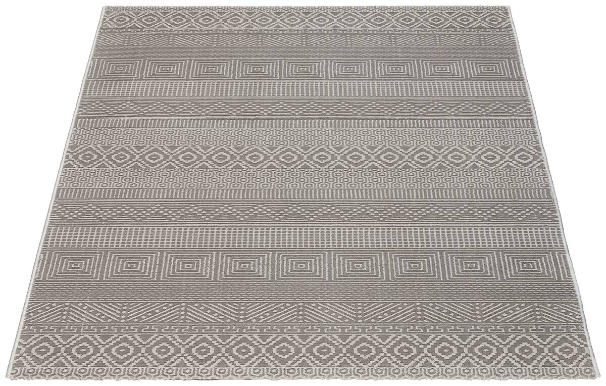 Webteppich Leonie grau B/L: ca. 120x170 cm