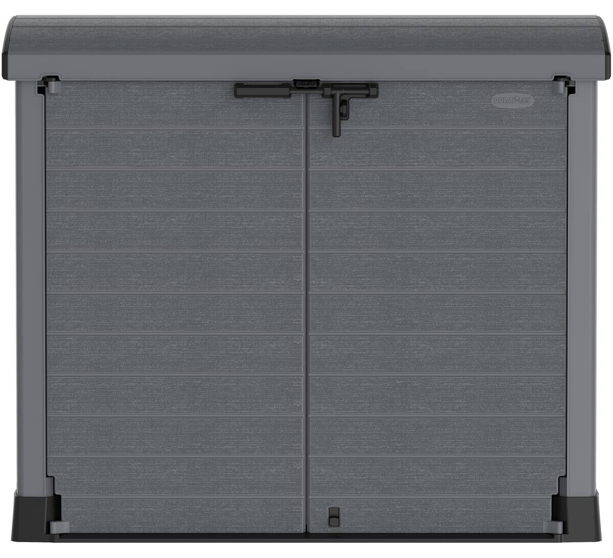 VCM Mülltonnenbox 2er StoreAway grau Kunststoff B/H/L: ca. 145x125x83 cm