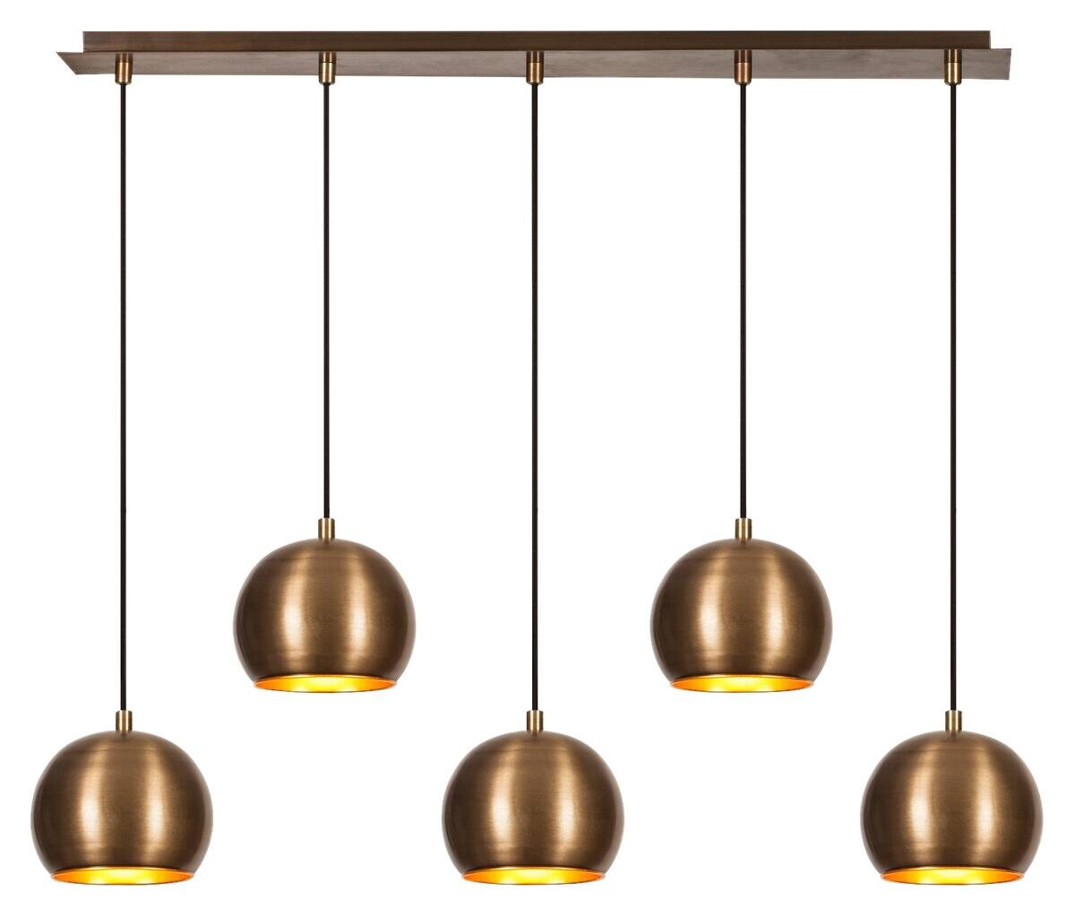 Opviq Pendelleuchte Sivani B/H/T/L: ca. 15x108x15x85 cm E27 5 Brennstellen