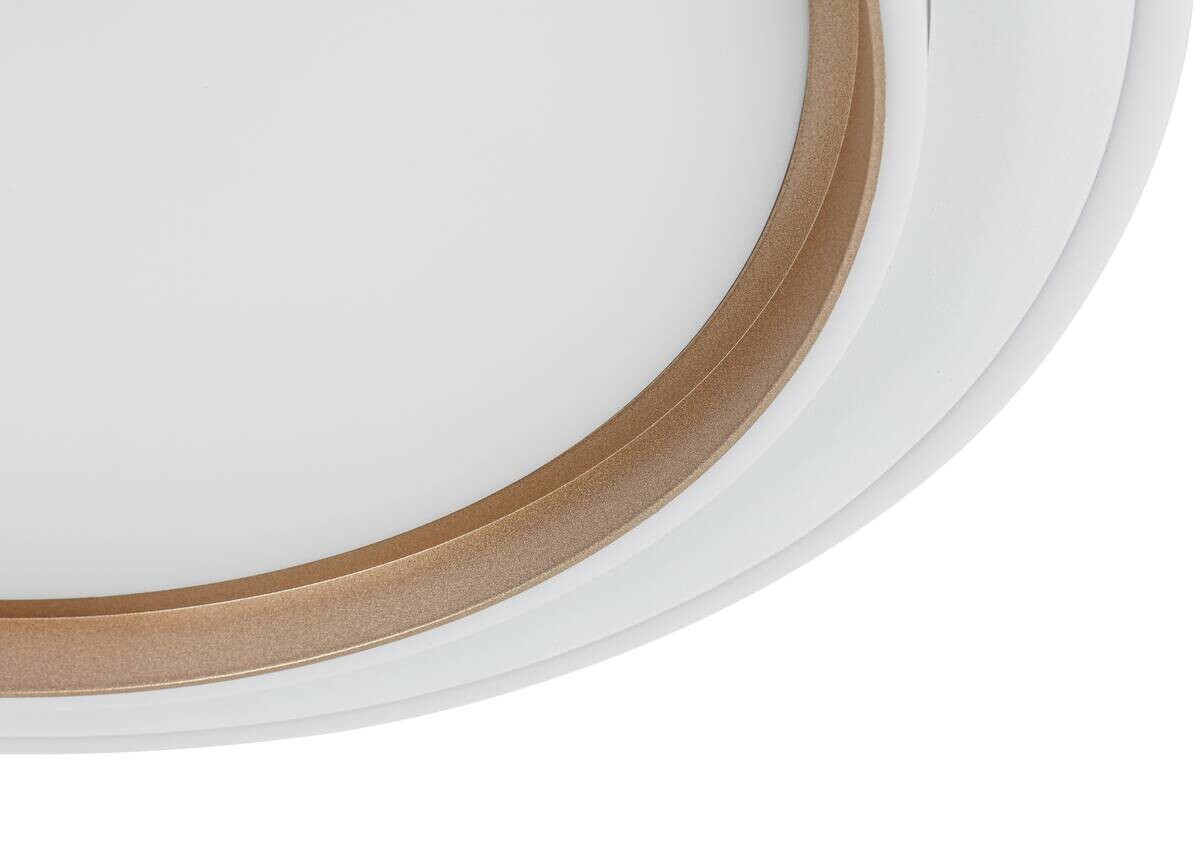 Nolo LED-Deckenleuchte Disc silber Kunststoff B/H/T: ca. 46x46x5 cm