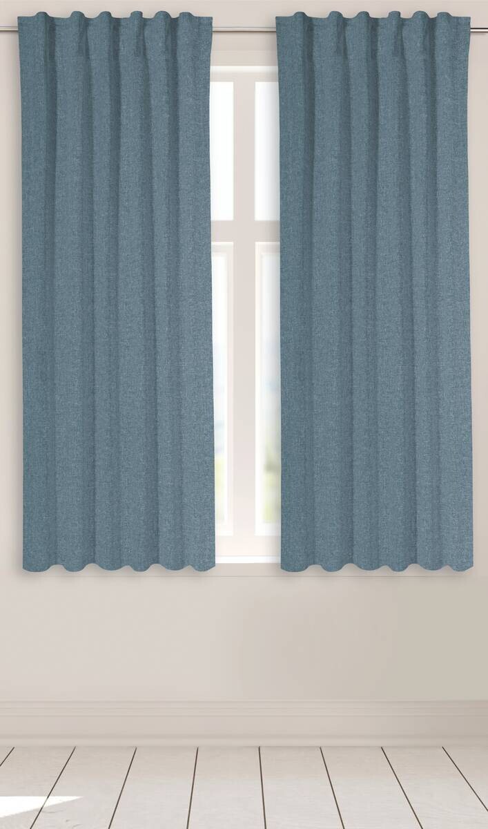 POCOline Kombivorhang Ulrich blau B/L: ca. 135x175 cm