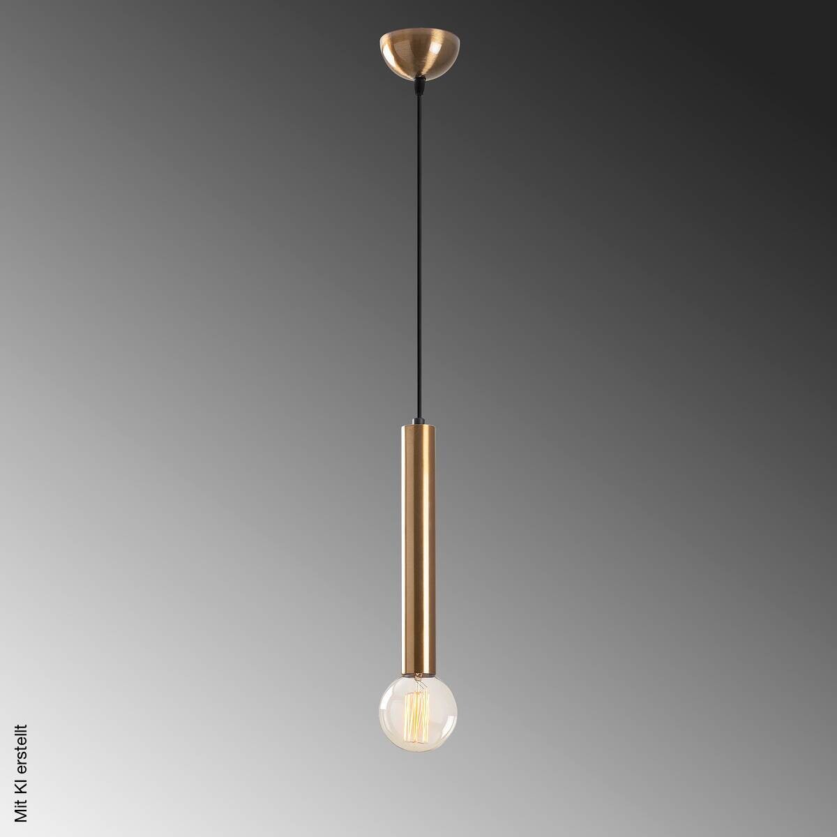 Opviq Pendelleuchte bronze B/H/T: ca. 4x126x4 cm E27 1 Brennstellen