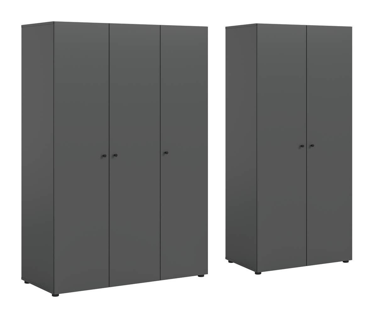 Kleiderschrank DARWIN anthrazit B/H/T: ca. 200x176x51 cm
