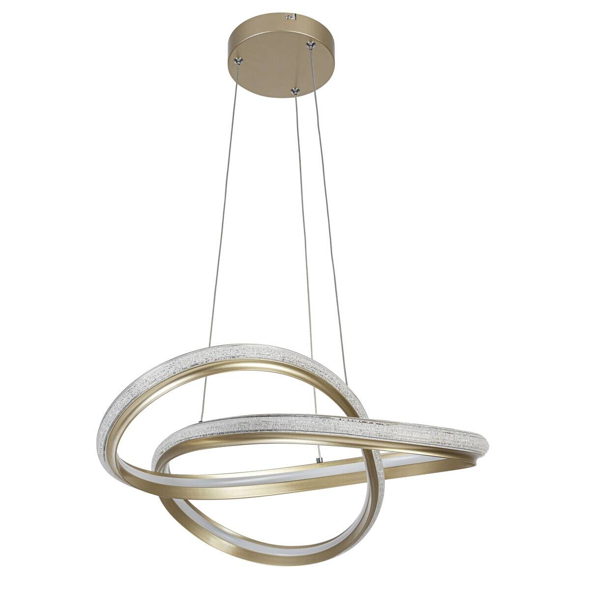 Nolo LED-Pendelleuchte Clara champagner B/H/L: ca. 50x120x50 cm