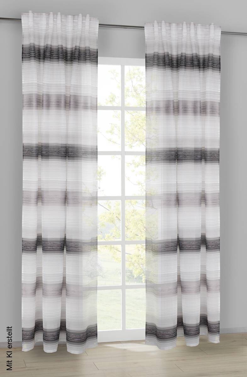 POCOline Kombivorhang Anja grau B/L: ca. 140x245 cm
