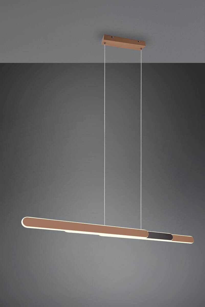 Reality LED-Pendelleuchte kaffee Metall