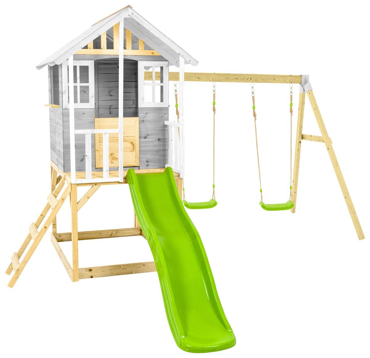 Zwerkules Spielhaus Valli grau B/H/L: ca. 370x224x352 cm