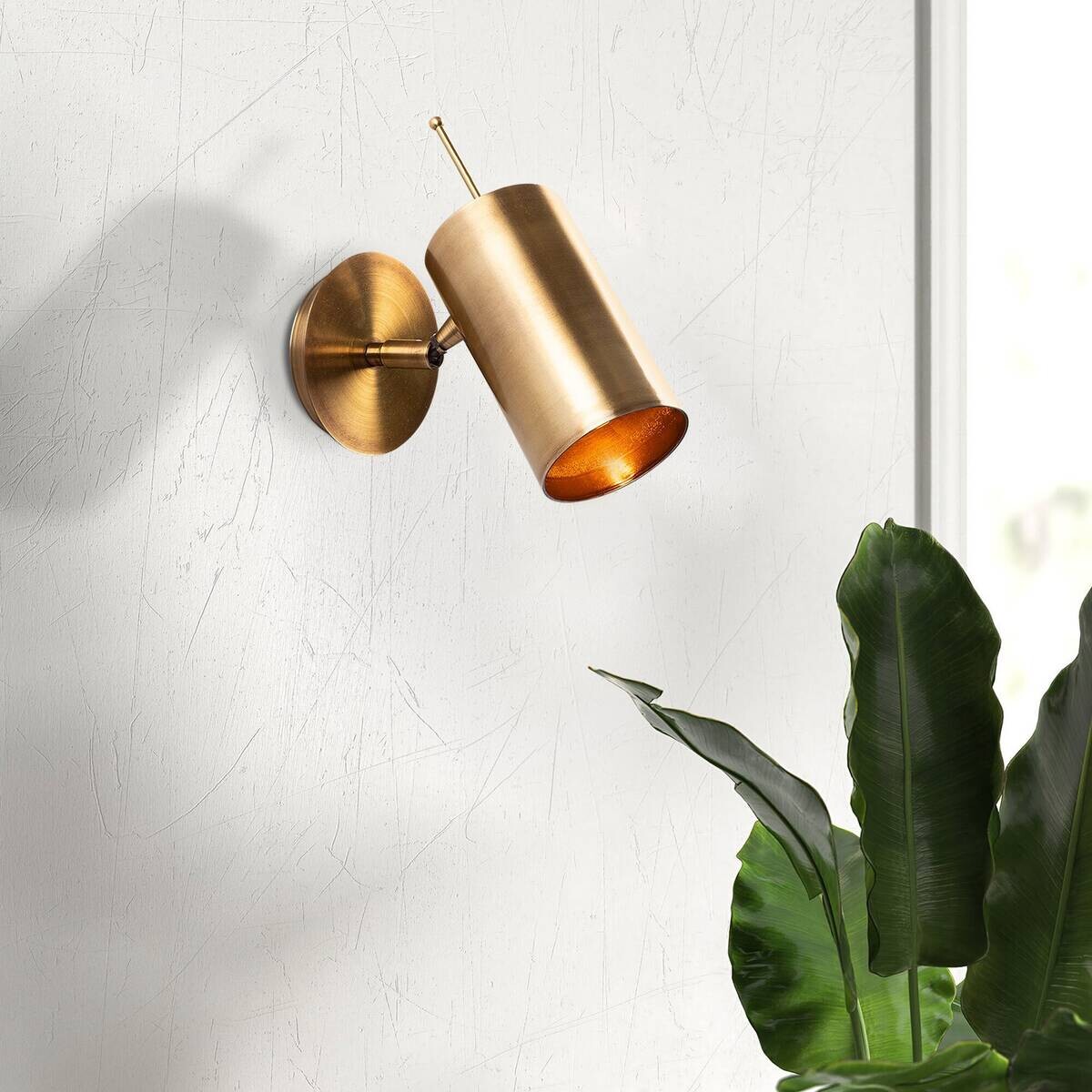 Opviq Wandleuchte Kem bronze Metall B/H/T/L/D: ca. 22x23x22x9x10 cm E27 1 Brennstellen