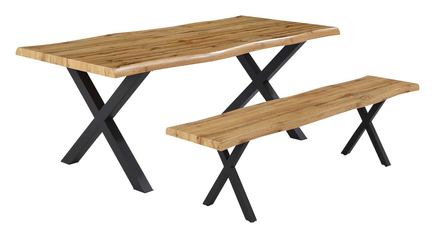 Esstisch Eiche Wild Nachbildung B/H/T: ca. 200x76x100 cm