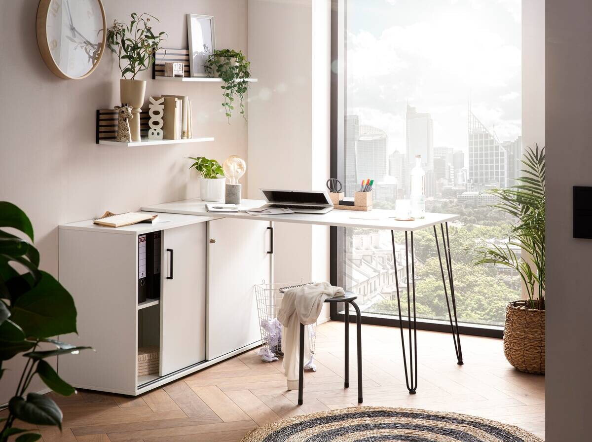 Regal Ekko weiß matt B/H/T: ca. 80x15,7x17,3 cm