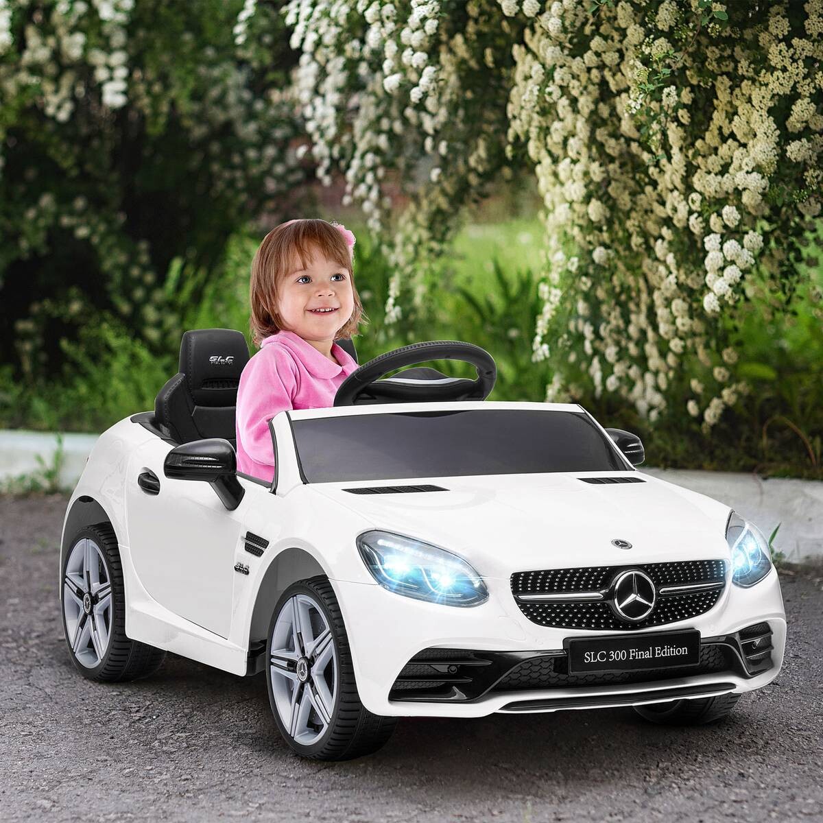 AIYAPLAY Kinder-Elektroauto weiß B/H/L: ca. 62,5x44x107 cm