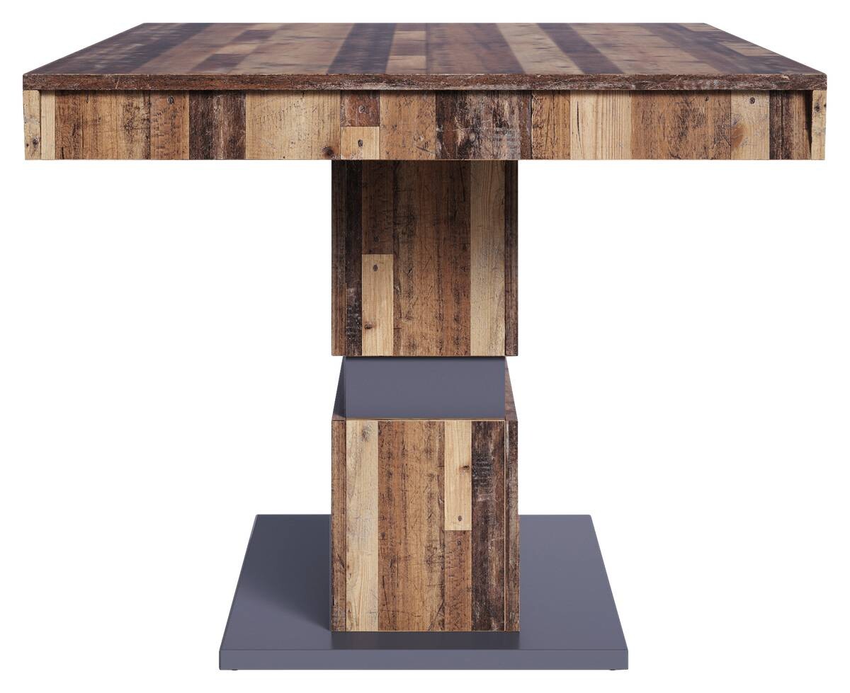 Tisch MATTHEW Eiche Old Wood Nachbildung anthrazit B/H/T: ca. 140x75x90 cm