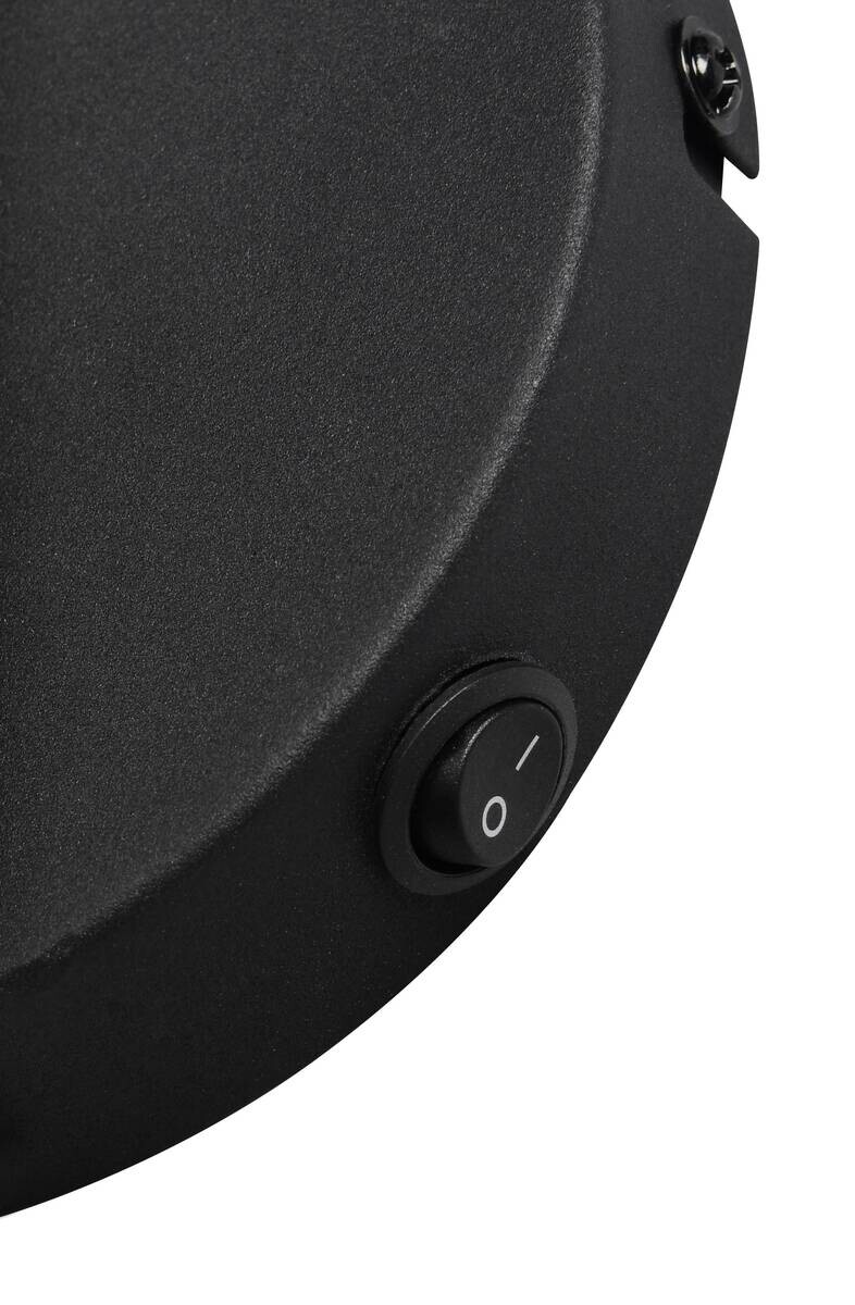 Reality Wandleuchte schwarz Metall B/H/T: ca. 30,5x32x20 cm E27 1 Brennstellen