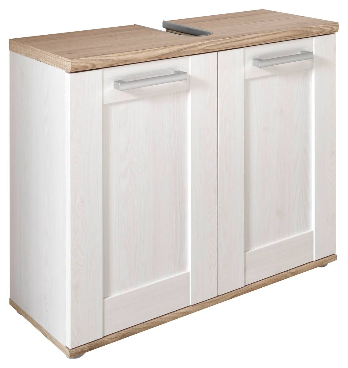 Waschbeckenunterschrank Romance Sibiu Lärche Nachbildung Eiche San-Remo Nachbildung B/H/T: ca. 80x66x32 cm