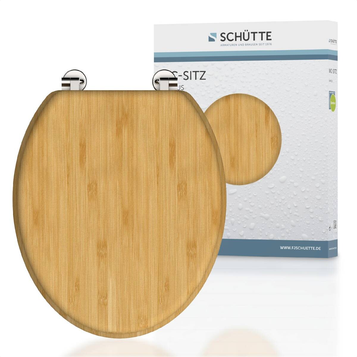 Schütte WC-Sitz NATURAL BAMBOO natur Bambus B/H/T: ca. 37,2x5,5x42,5 cm