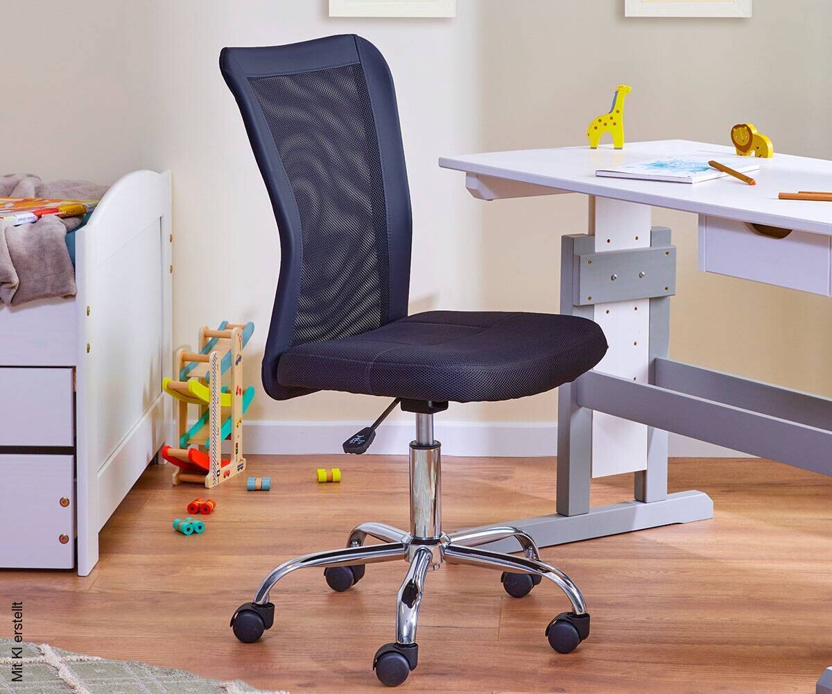 Kinderstuhl Bonnie black schwarz Textil