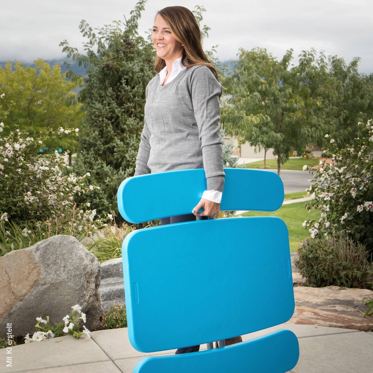 Lifetime Picknickgarnitur Kids blau Kunststoff B/H/L: ca. 90x53x83 cm